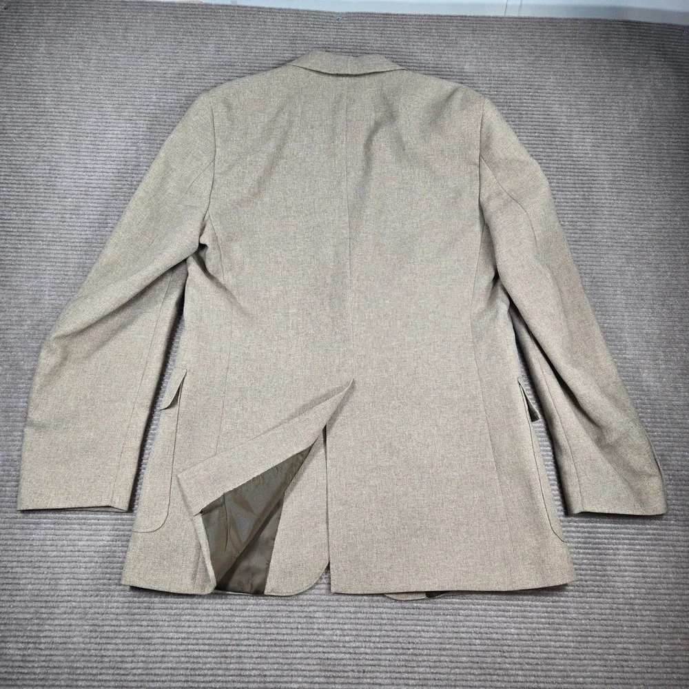 Levi's Mens 42L Tan‎ Vintage Action Suit Two Button Textured Blazer Sport Coat